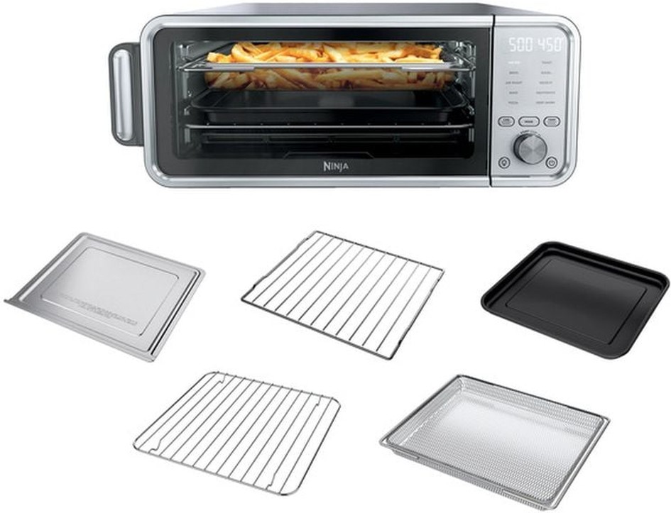 Flip 10-in-1 Toaster Oven & Air Fryer with Added Broil Rack